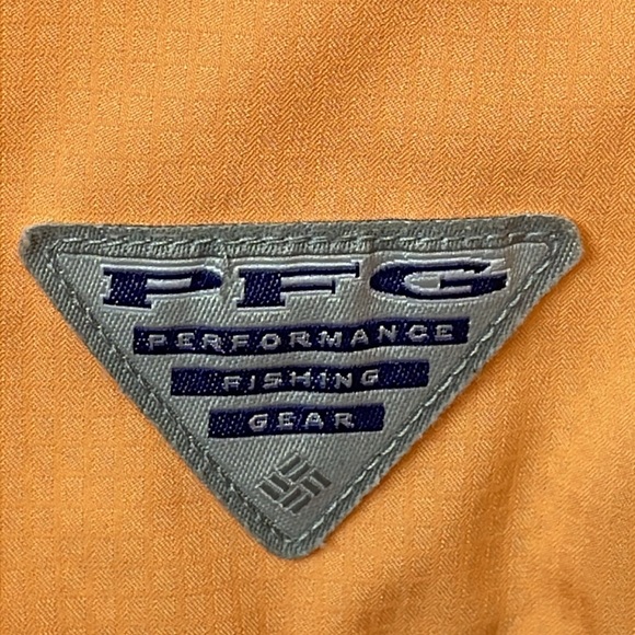 EUC Columbia Men’s PFG Tamiami ll Short/Sleeve In Coral Orange Peach Size XXL - Picture 7 of 7